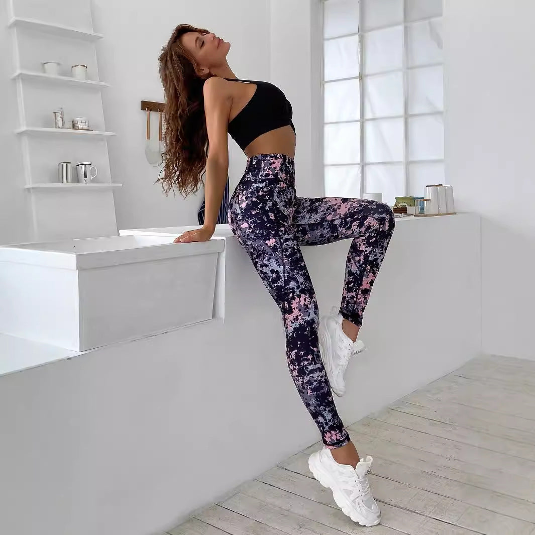 Women's New Arrival Printed High-Waisted Soft And Comfortable Leggings For Outerwear