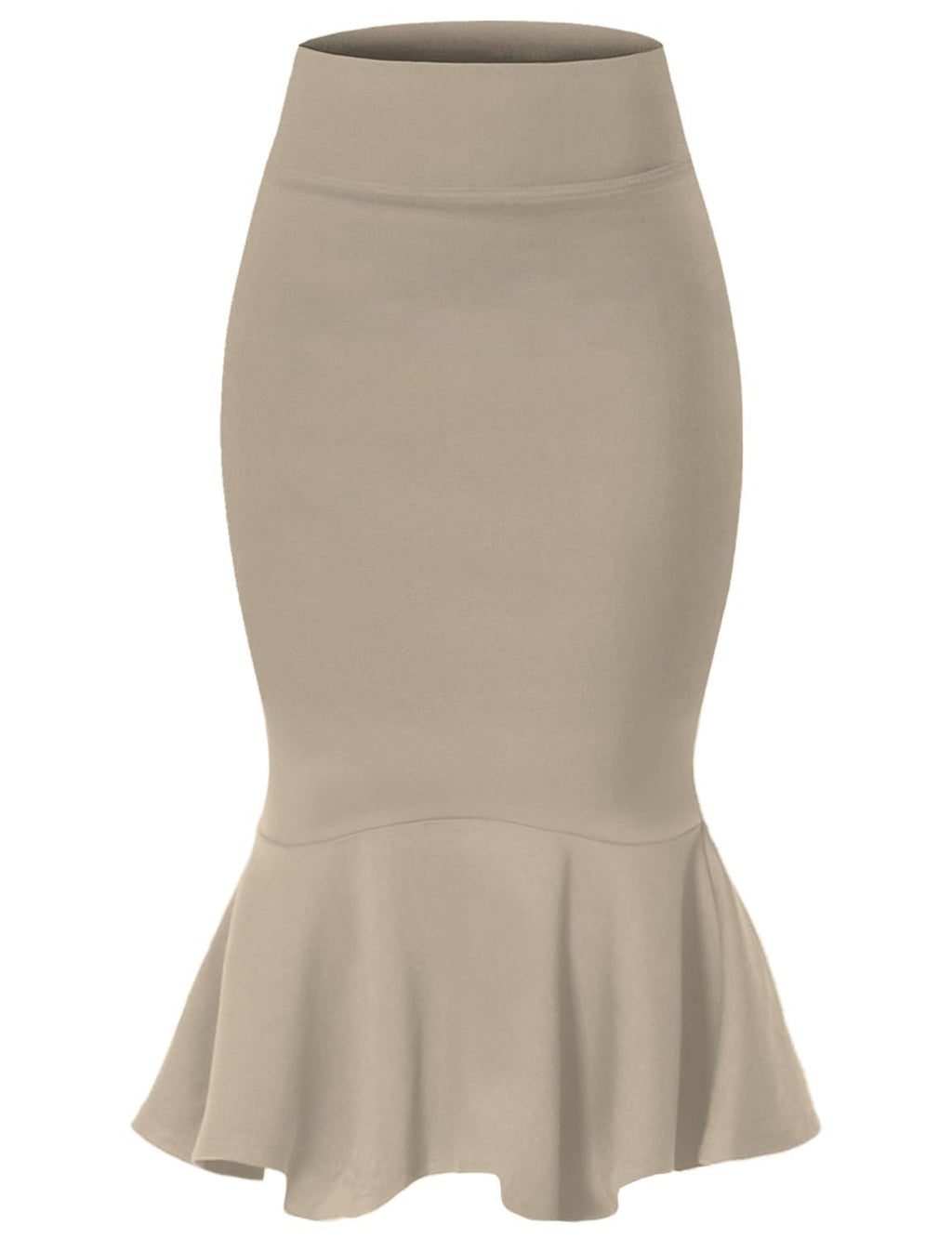 Womens Elegant Figure-flattering High-waisted Mermaid Skirt