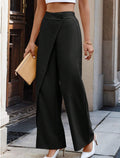 Irregularly Patchwork Suit Pants In European And American Fashion Style