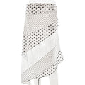 Womens Casual Resort-style Asymmetric Polka-dot Sheer Skirt