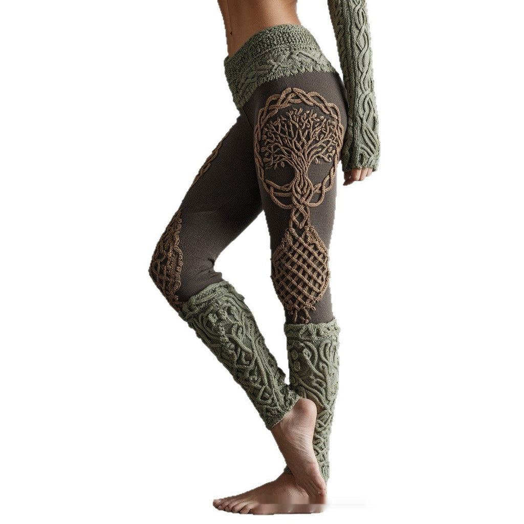 European And American Digital Print Women's Leggings
