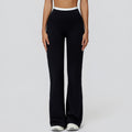 Fake Two-piece Thread High Waist Casual Exercise Workout Pants
