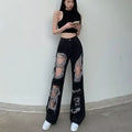 Wide Leg Denim Pants
