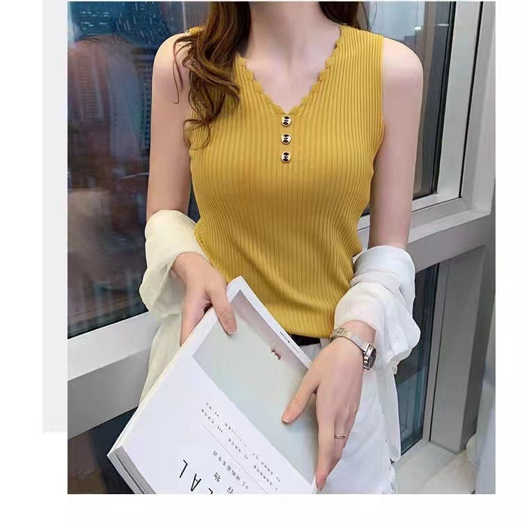 Undershirt Women's Inner Wear V-neck Sling Vest