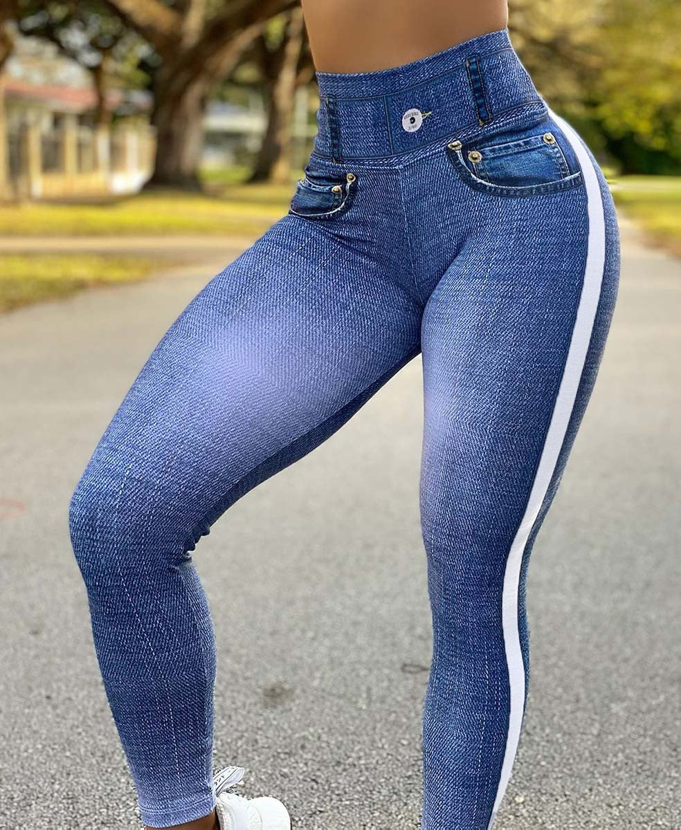 Skinny Denim Yoga Pants