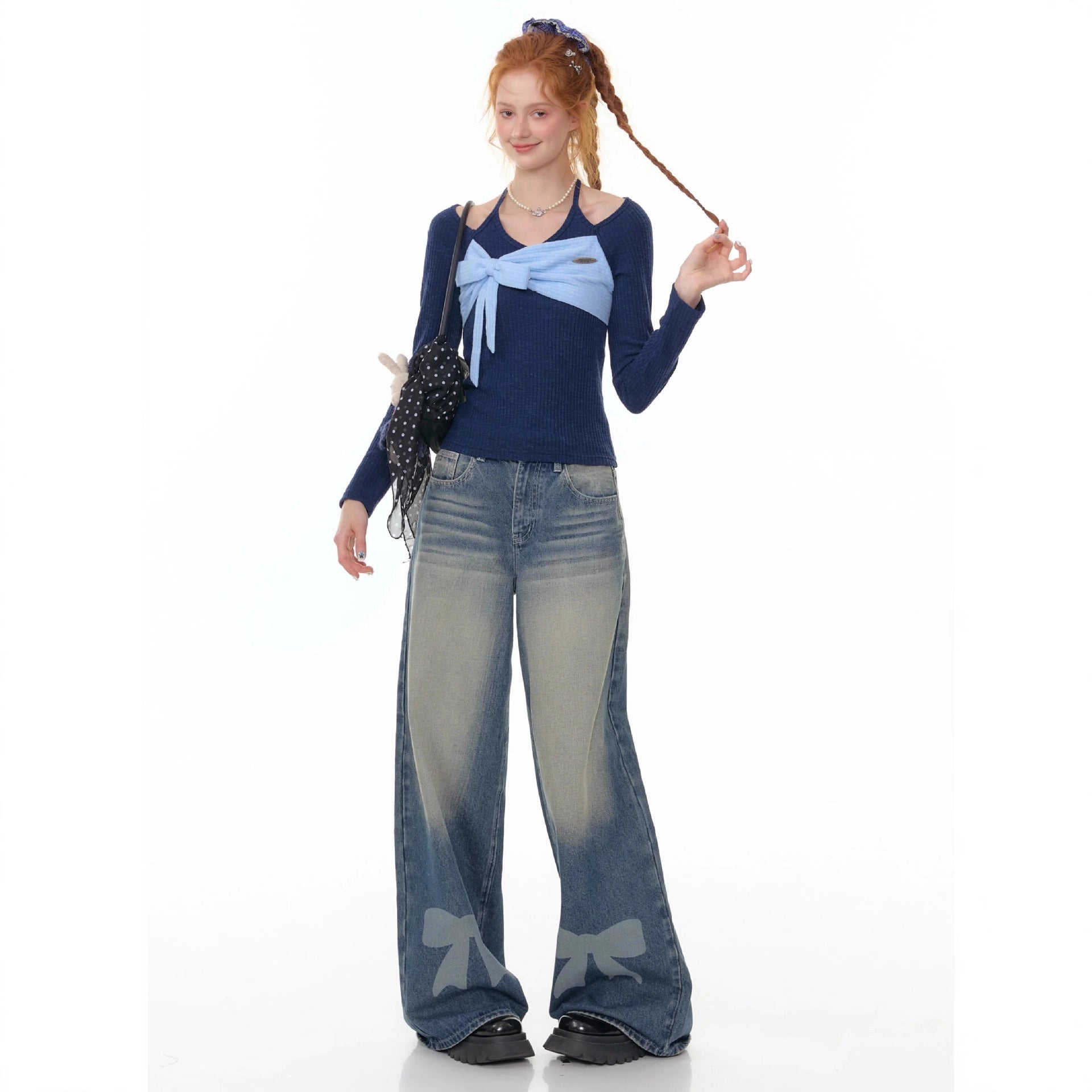 High Waist Straight Jeans