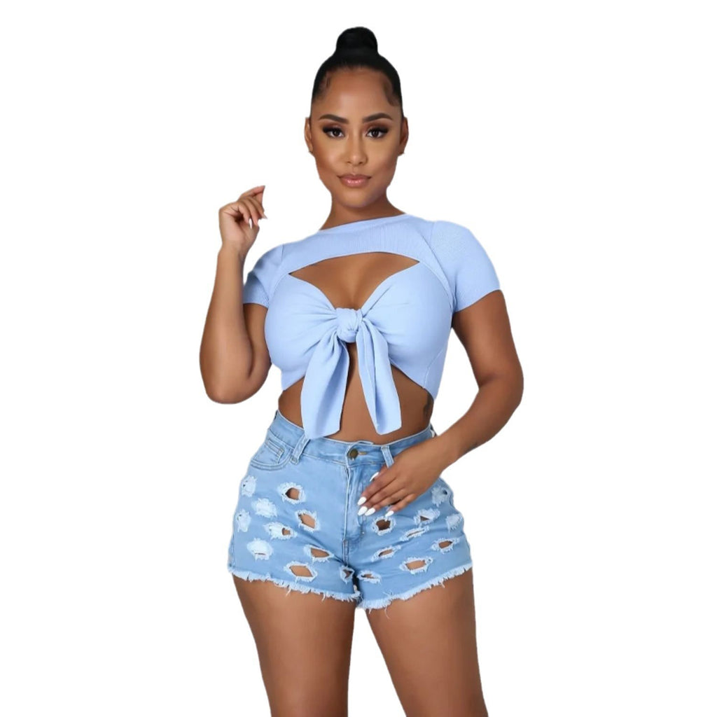 Womens Mid-rise High-elasticity High-quality Casual Shorts