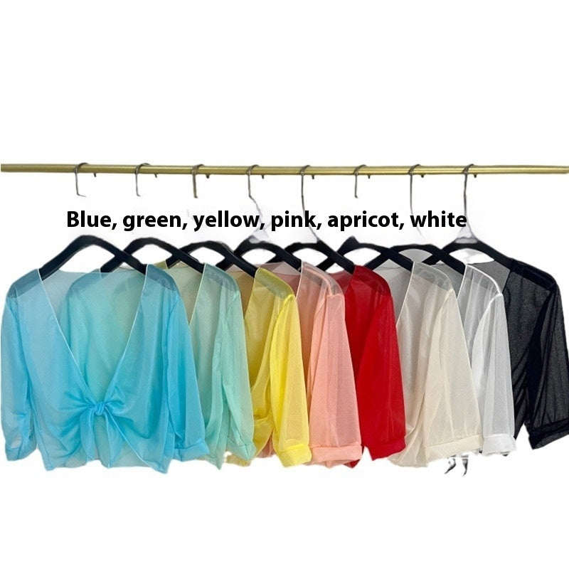 New Versatile Summer Thin Short Shawl Summer Coat Sun Protection Clothing