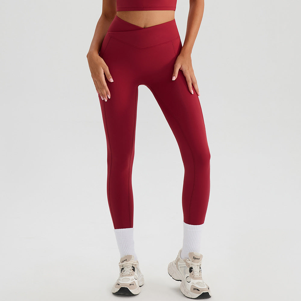 Summer High-Waisted Cross-Over Yoga Pants