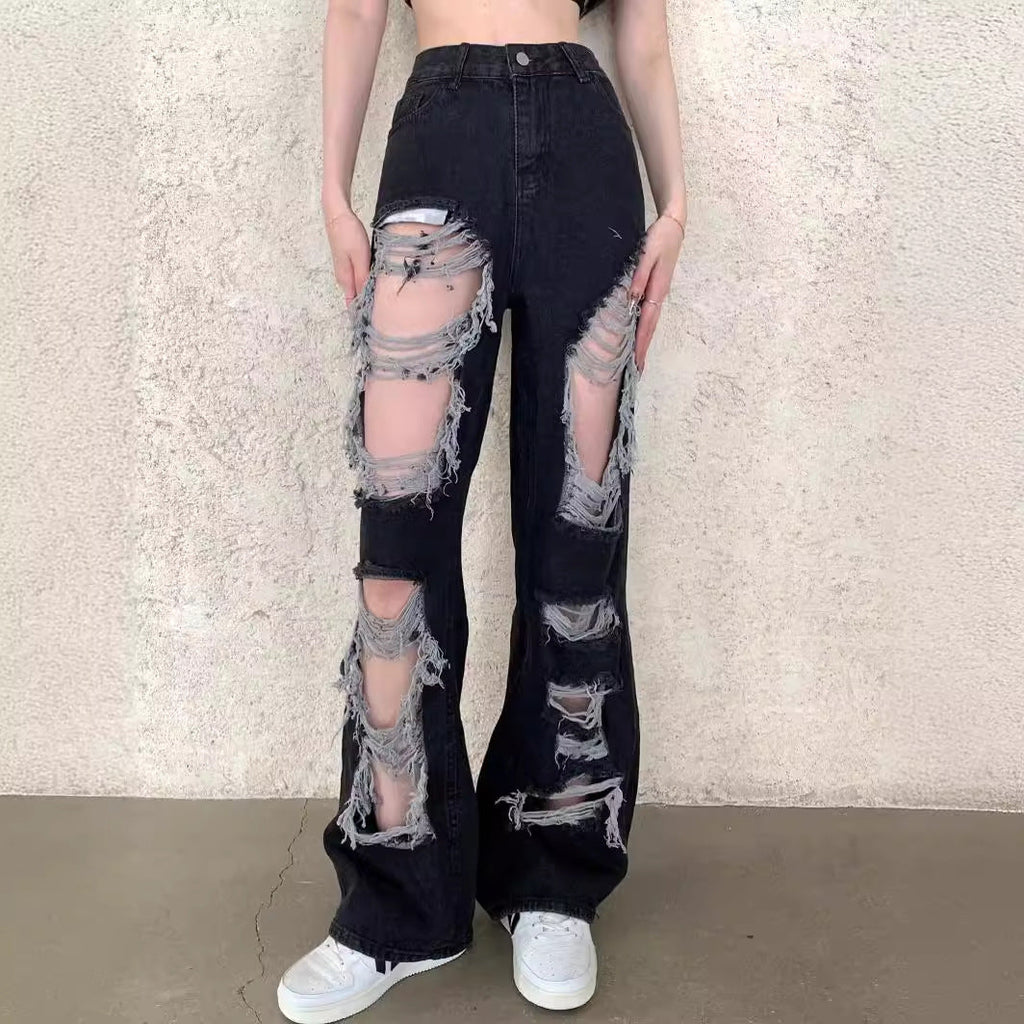 Wide Leg Denim Pants